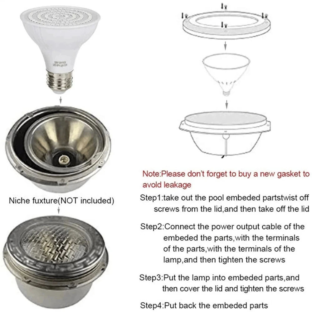 Luce per piscina a LED E27 E26 - Xy Spa & Wellness George Town Reviews recensione e prezzo