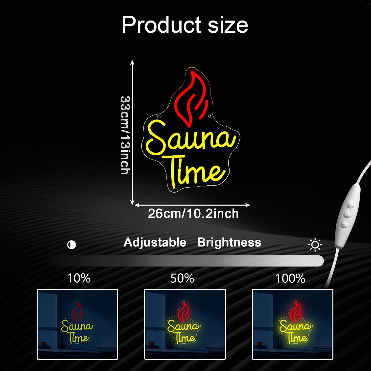 Insegna al Neon Sauna Time, Lu - Home Spa Wellness recensione e prezzo
